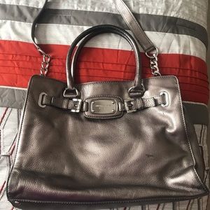 Silver Michael Kors purse